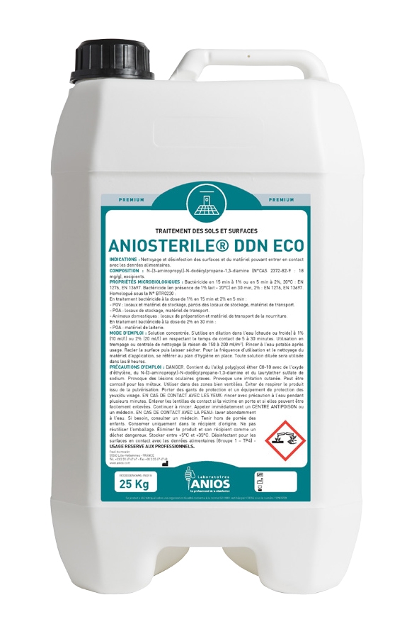 Concentré Anios - Nettoyant et désinfectant ANIOSTERIL DDN ECO [Détergeant  - Dégraissant]